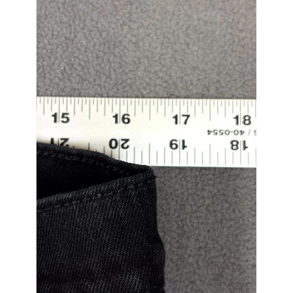 Levi's Jeans Mens 33x34 Black Denim Dark Wash Red Tab Straight Grunge Streetwear